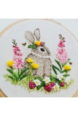 Jessica Long Embroidery Berry Patch Bunny, Embroidery Kit