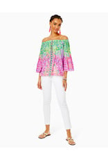 Lilly Pulitzer Nevie Long Sleeve Off The Shoulder Top