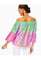 Lilly Pulitzer Nevie Long Sleeve Off The Shoulder Top