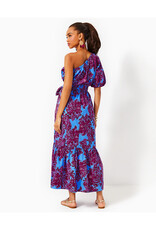 Lilly Pulitzer Zelalynn One Shoulder Cotton Maxi Dress