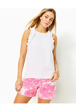 Lilly Pulitzer Kailee Sleeveless Ruffle Top - Solid