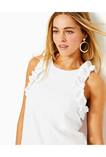 Lilly Pulitzer Kailee Sleeveless Ruffle Top - Solid