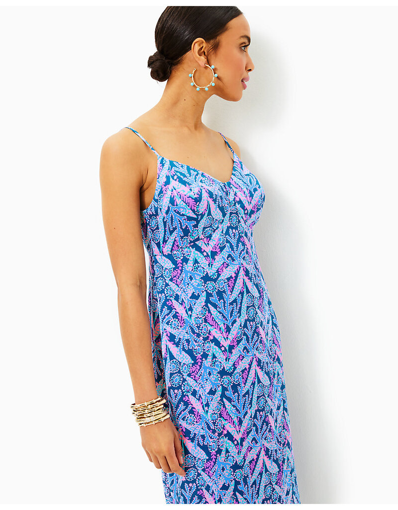 Lilly Pulitzer Keana Satin Midi Slip Dress