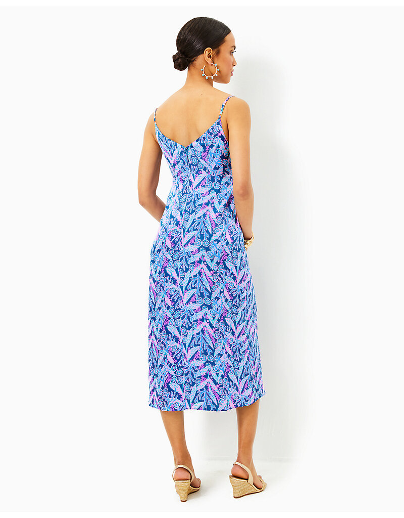 Lilly Pulitzer Keana Satin Midi Slip Dress