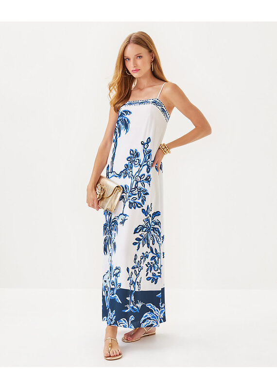 Lilly Pulitzer Jesslyn Silk Maxi Slip Dress