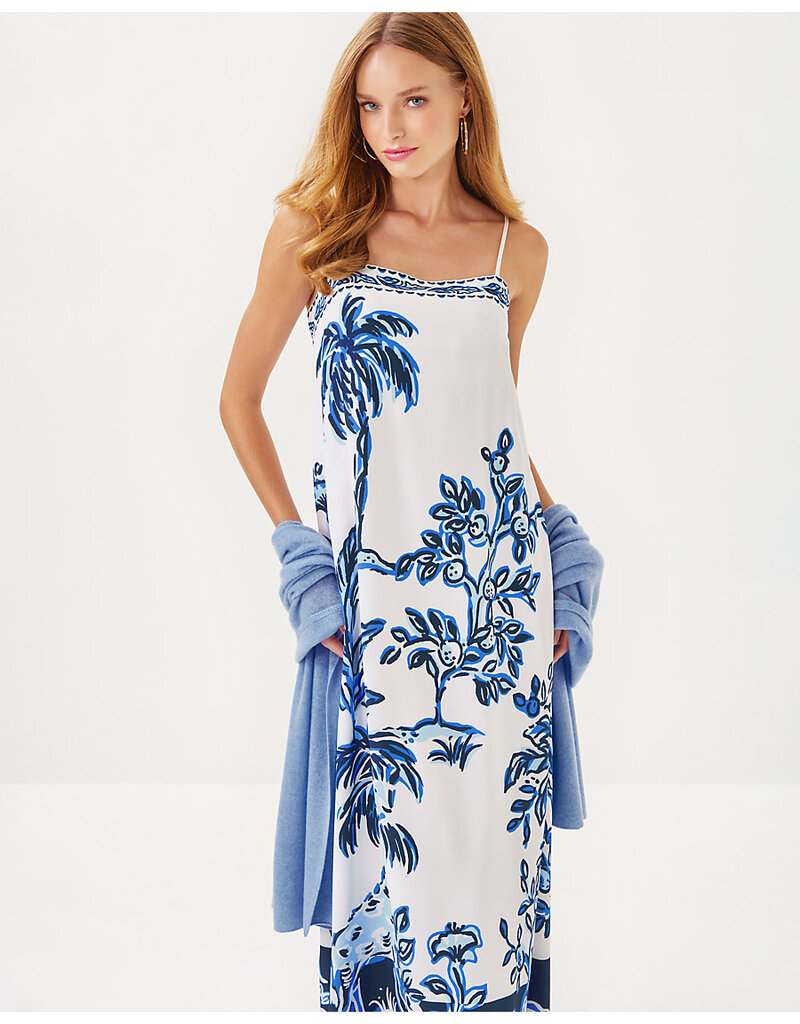 Lilly Pulitzer Jesslyn Silk Maxi Slip Dress