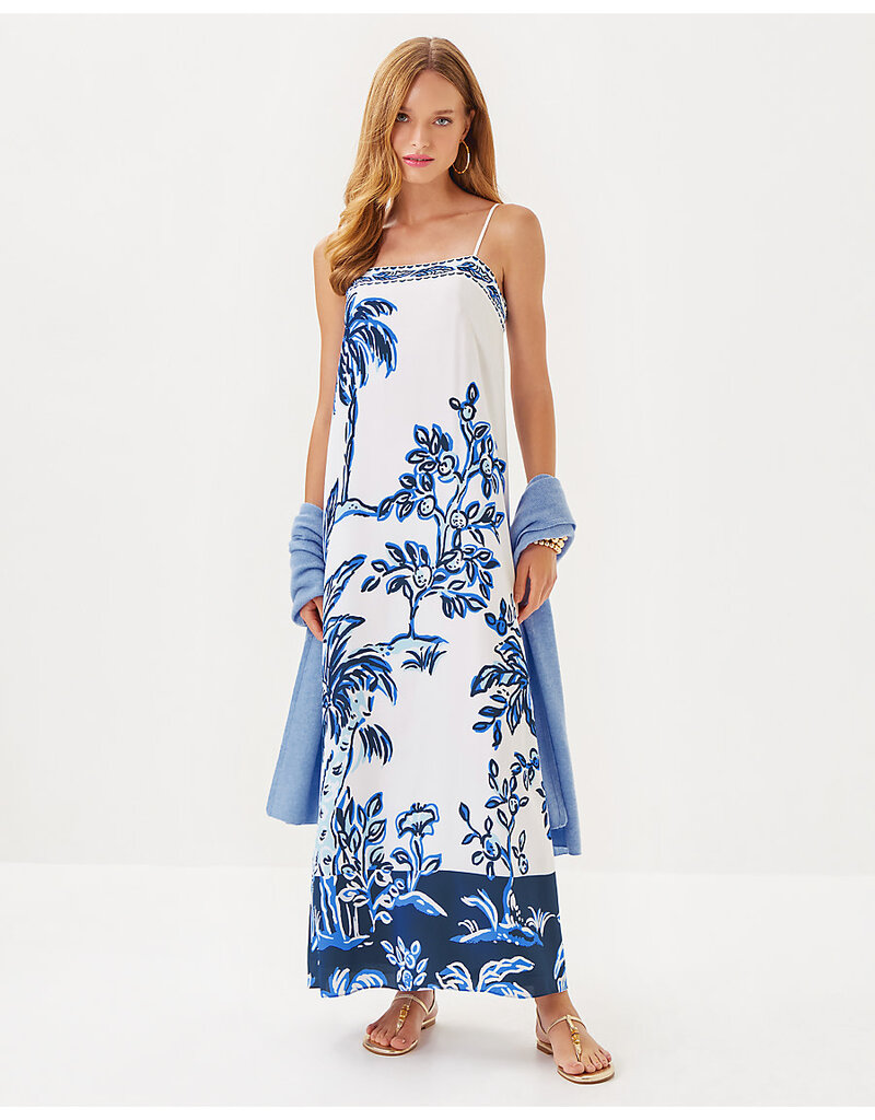 Lilly Pulitzer Jesslyn Silk Maxi Slip Dress
