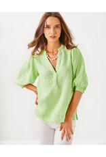 Lilly Pulitzer Mialeigh Elbow Sleeve Linen Top