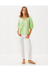 Lilly Pulitzer Mialeigh Elbow Sleeve Linen Top
