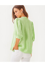 Lilly Pulitzer Mialeigh Elbow Sleeve Linen Top
