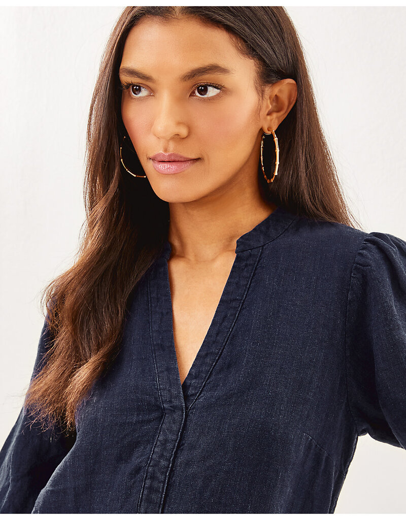 Lilly Pulitzer Mialeigh Elbow Sleeve Linen Dress