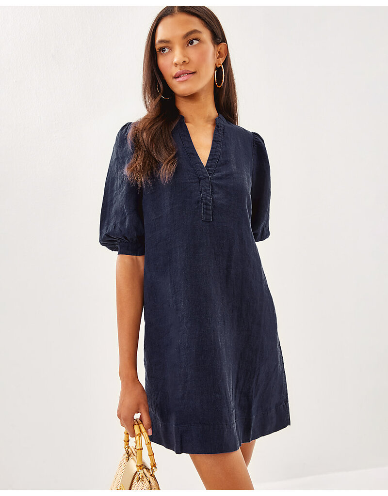 Lilly Pulitzer Mialeigh Elbow Sleeve Linen Dress
