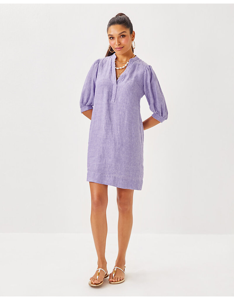 Lilly Pulitzer Mialeigh Elbow Sleeve Linen Dress