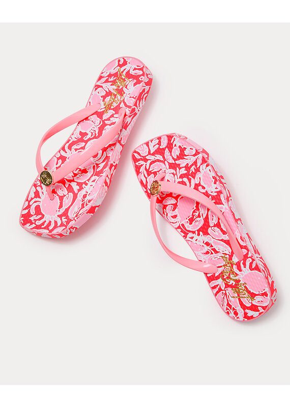 Lilly Pulitzer Sandsational Square Toe Flip Flop