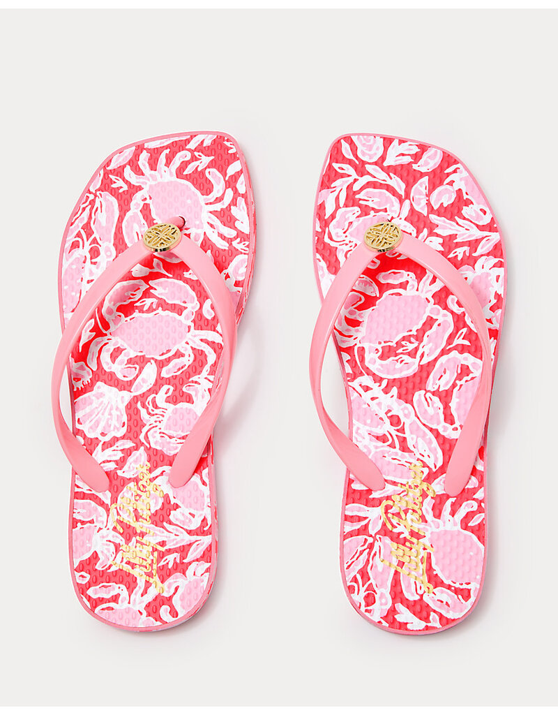 Lilly Pulitzer Sandsational Square Toe Flip Flop