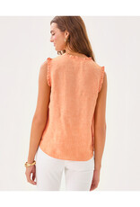 Lilly Pulitzer Kavalla Sleeveless Ruffle Top