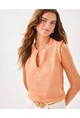 Lilly Pulitzer Kavalla Sleeveless Ruffle Top