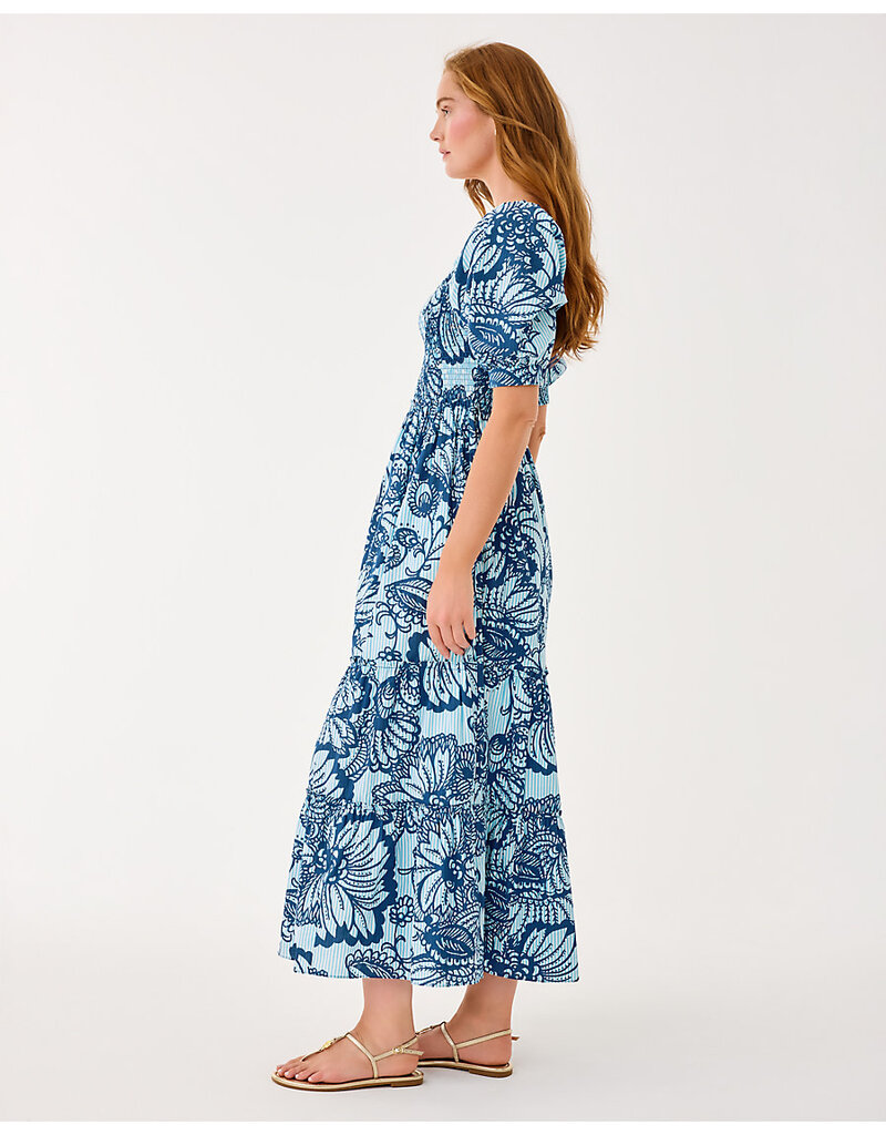 Lilly Pulitzer Hadly Short Sleeve Smocked Maxi Dress