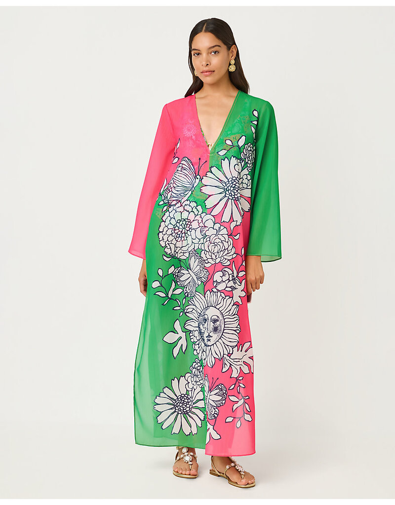 Lilly Pulitzer Perry Long Sleeve Maxi Coverup