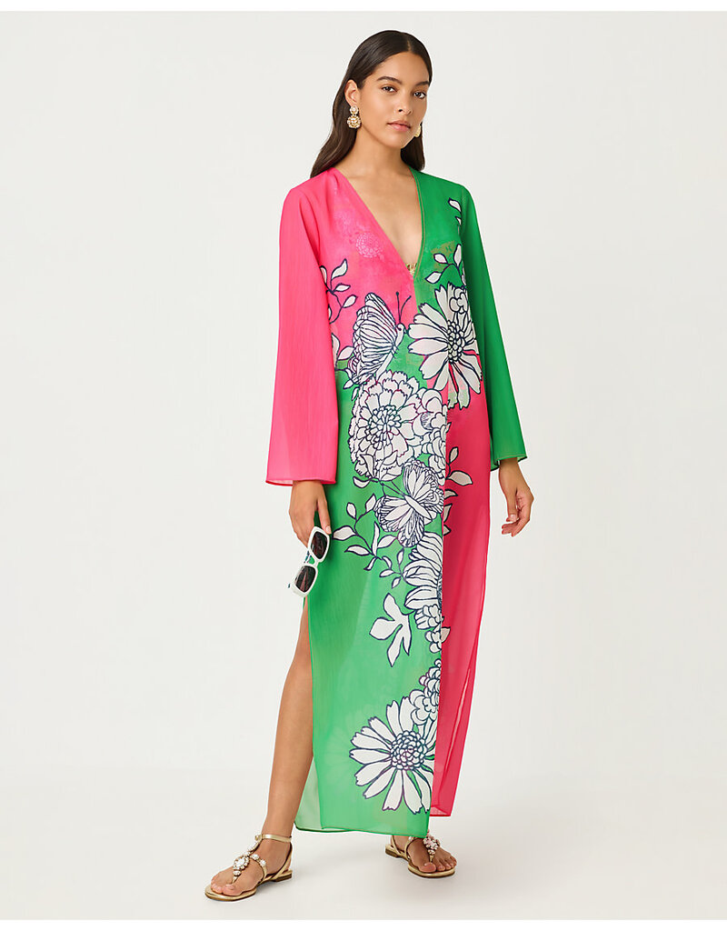 Lilly Pulitzer Perry Long Sleeve Maxi Coverup