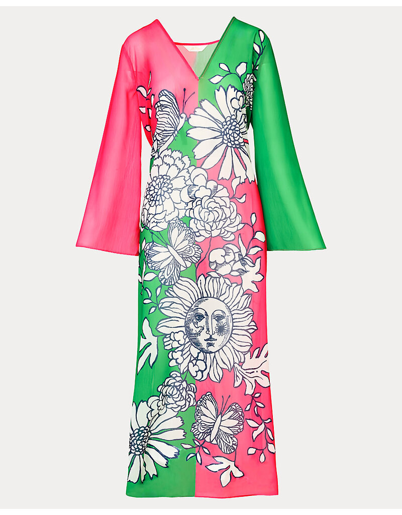 Lilly Pulitzer Perry Long Sleeve Maxi Coverup