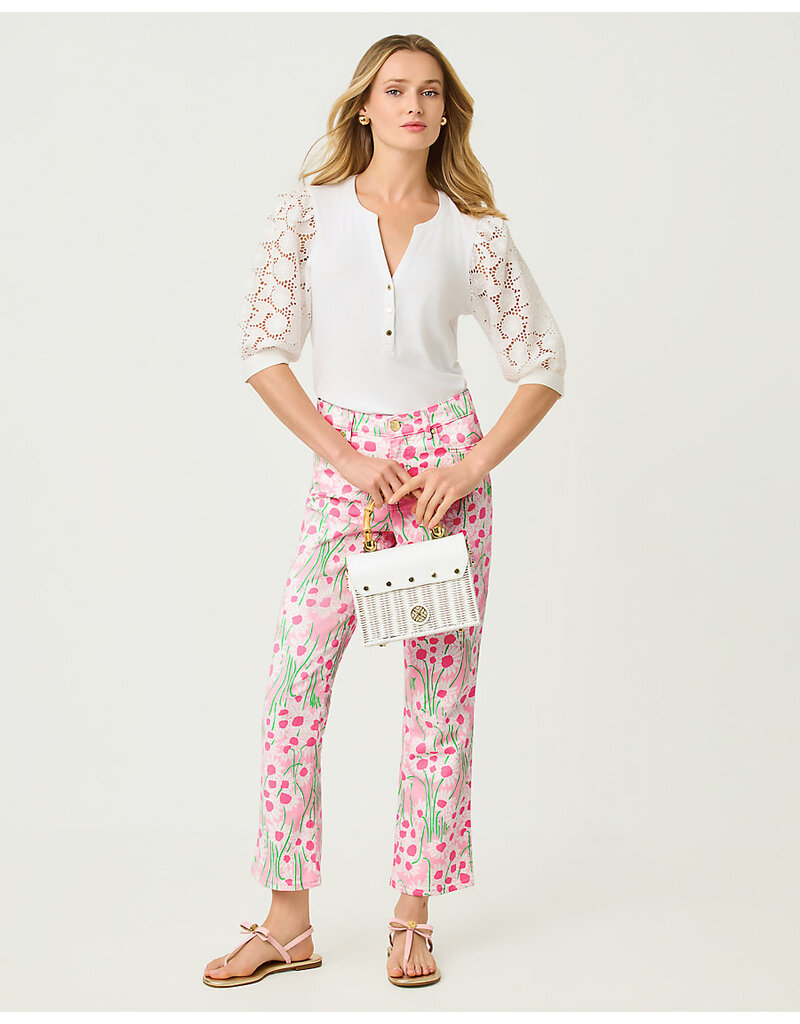Lilly Pulitzer Annet High Rise Crop Flare Printed