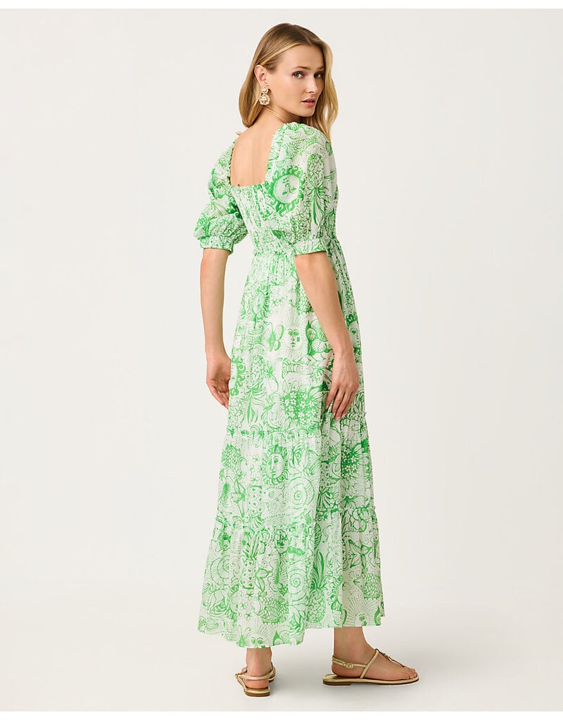 Lilly Pulitzer Hadly Short Sleeve Smocked Maxi Dress