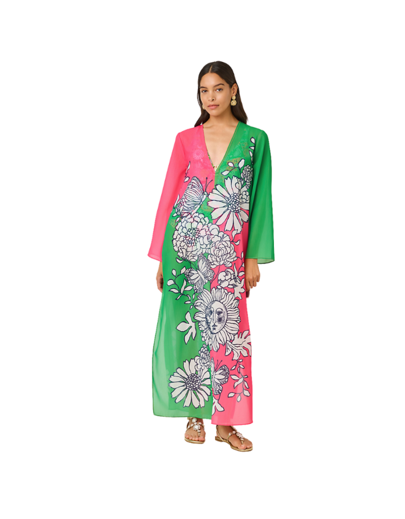 Lilly Pulitzer Perry Long Sleeve Maxi Coverup