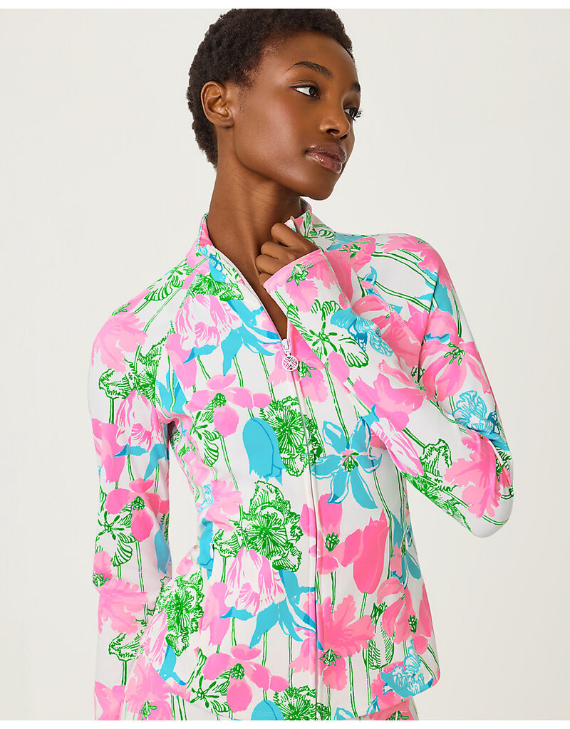 Lilly Pulitzer Barbados Zip-up Jacket UPF 50+