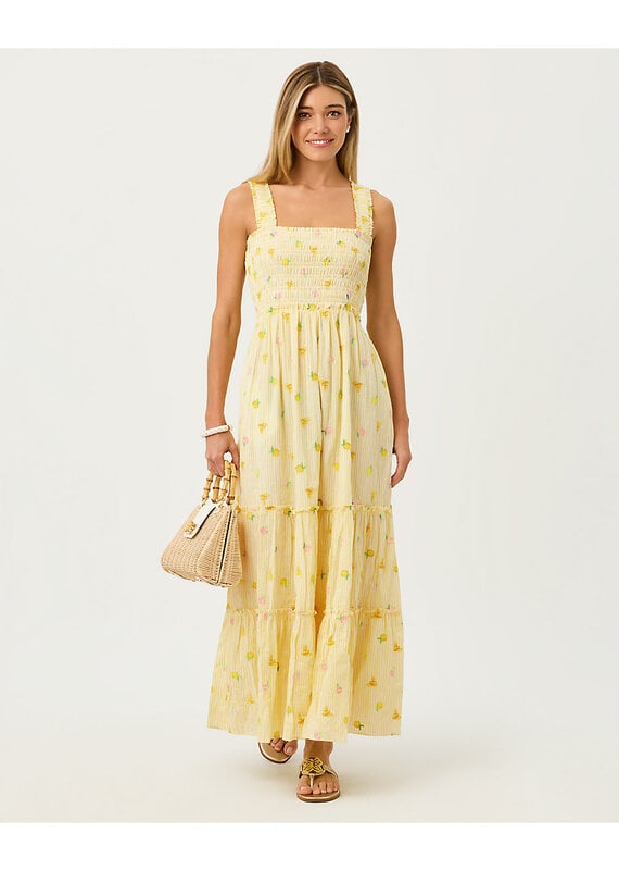 Lilly Pulitzer Hadley Smocked Maxi Dress