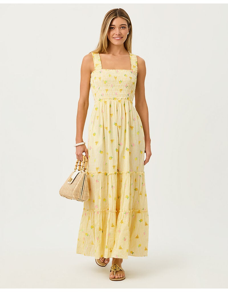 Lilly Pulitzer Hadley Smocked Maxi Dress