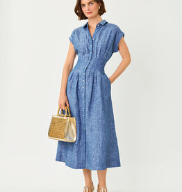 Lilly Pulitzer Tonya Linen Midi Shirtdress