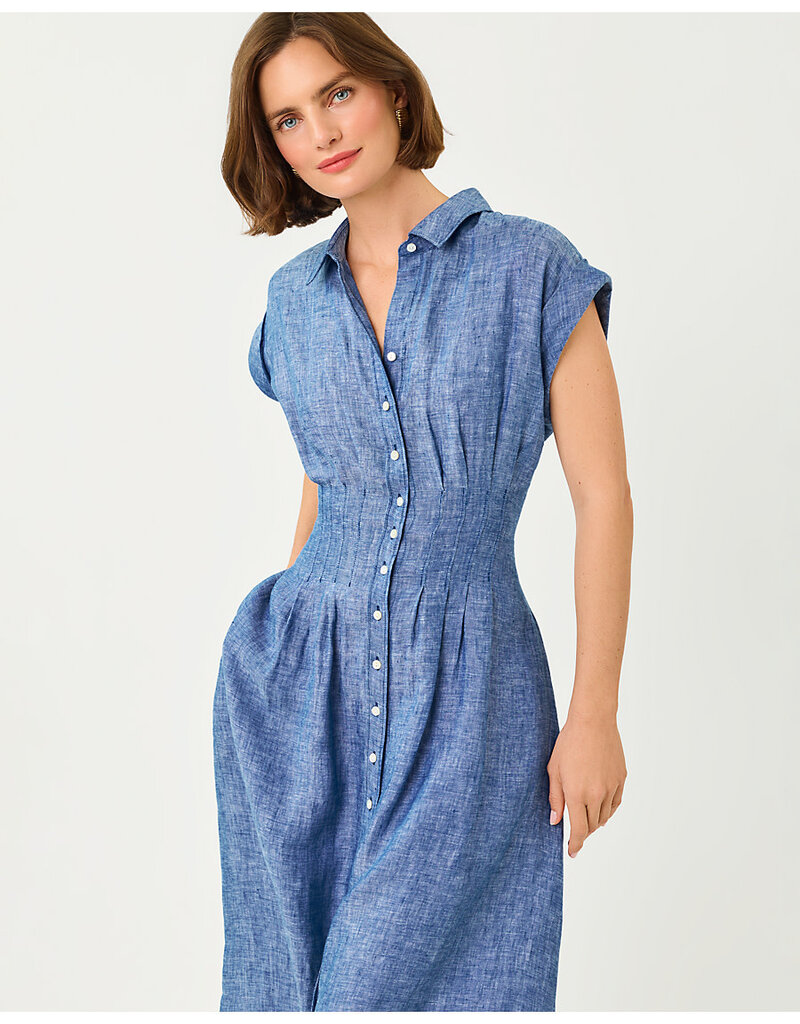 Lilly Pulitzer Tonya Linen Midi Shirtdress