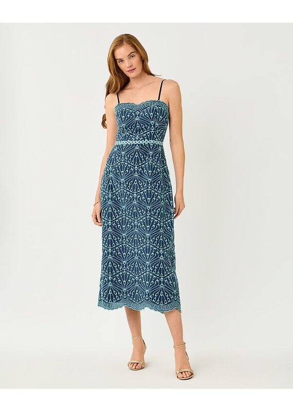 Lilly Pulitzer Arlin Eyelet Midi Dress