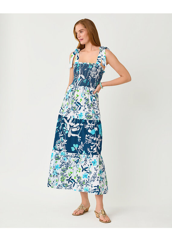 Lilly Pulitzer Athyn Smocked Maxi Dress