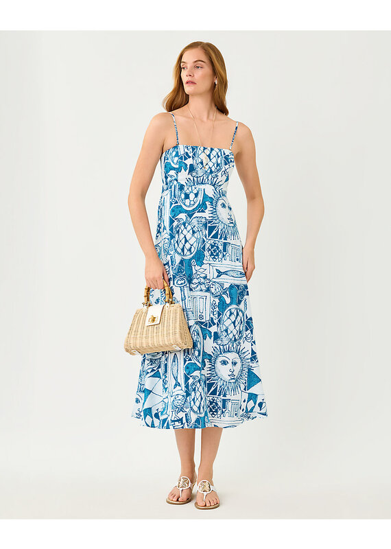 Lilly Pulitzer Jorgian Linen Midi Dress