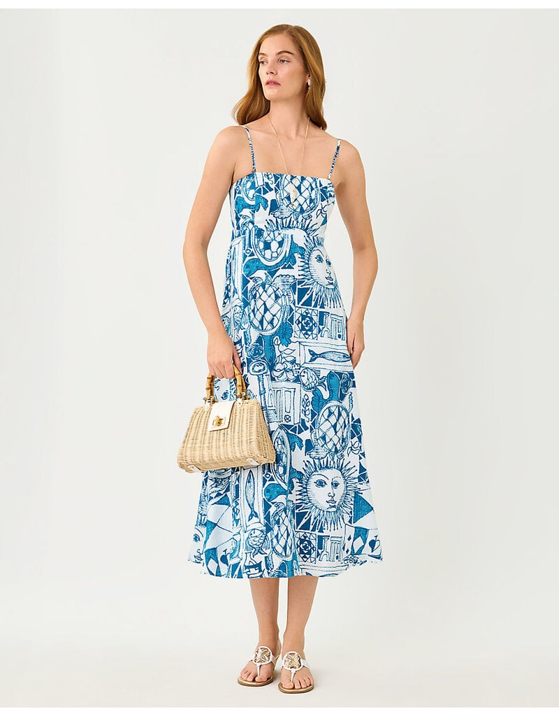 Lilly Pulitzer Jorgian Linen Midi Dress
