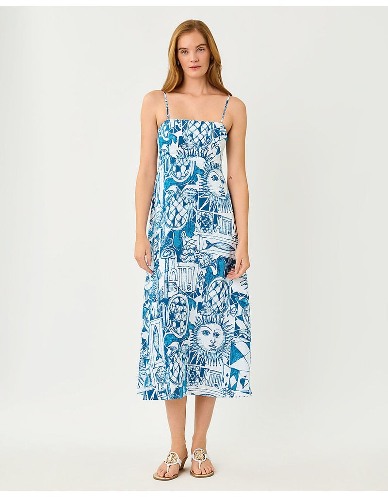 Lilly Pulitzer Jorgian Linen Midi Dress