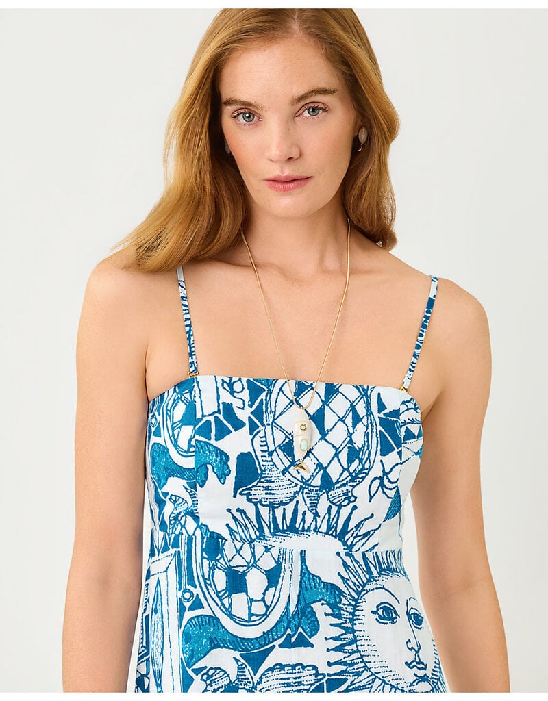 Lilly Pulitzer Jorgian Linen Midi Dress