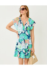 Lilly Pulitzer Norella Flutter Sleeve Linen Dress