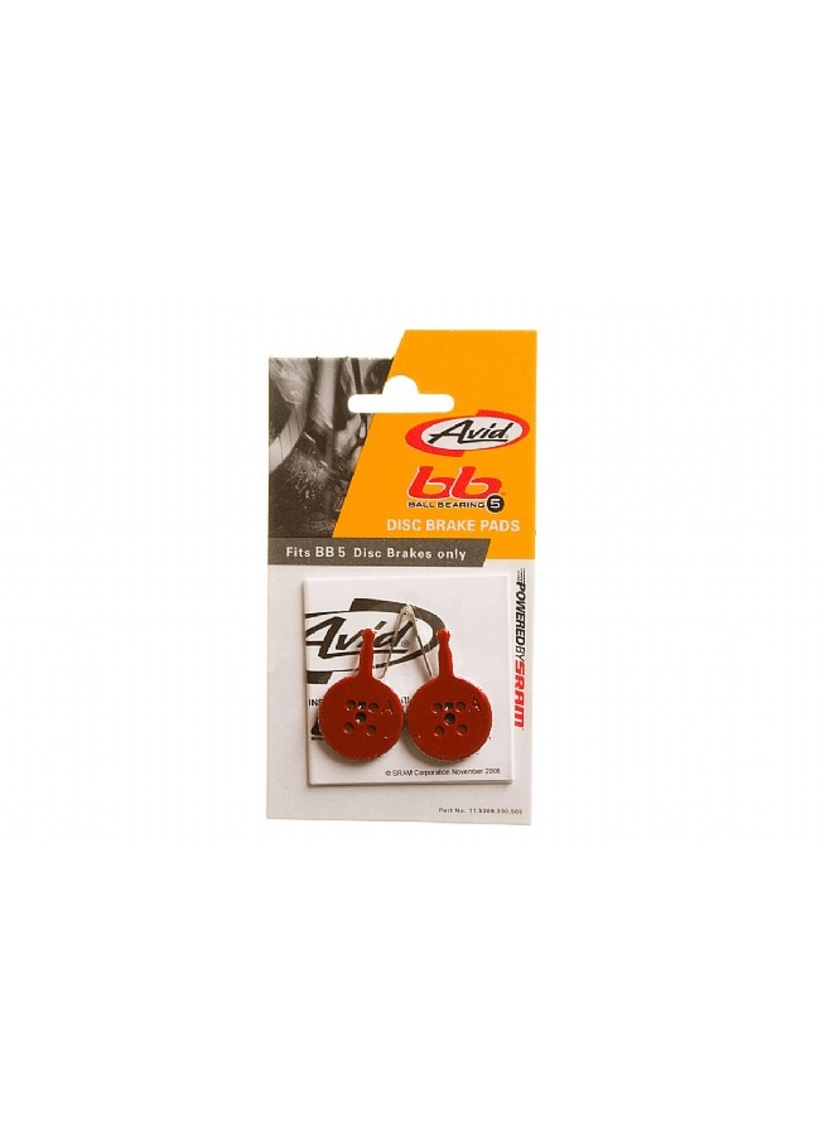 Avid BRAKE SHOES AVID DISC BB5 ORG/STL