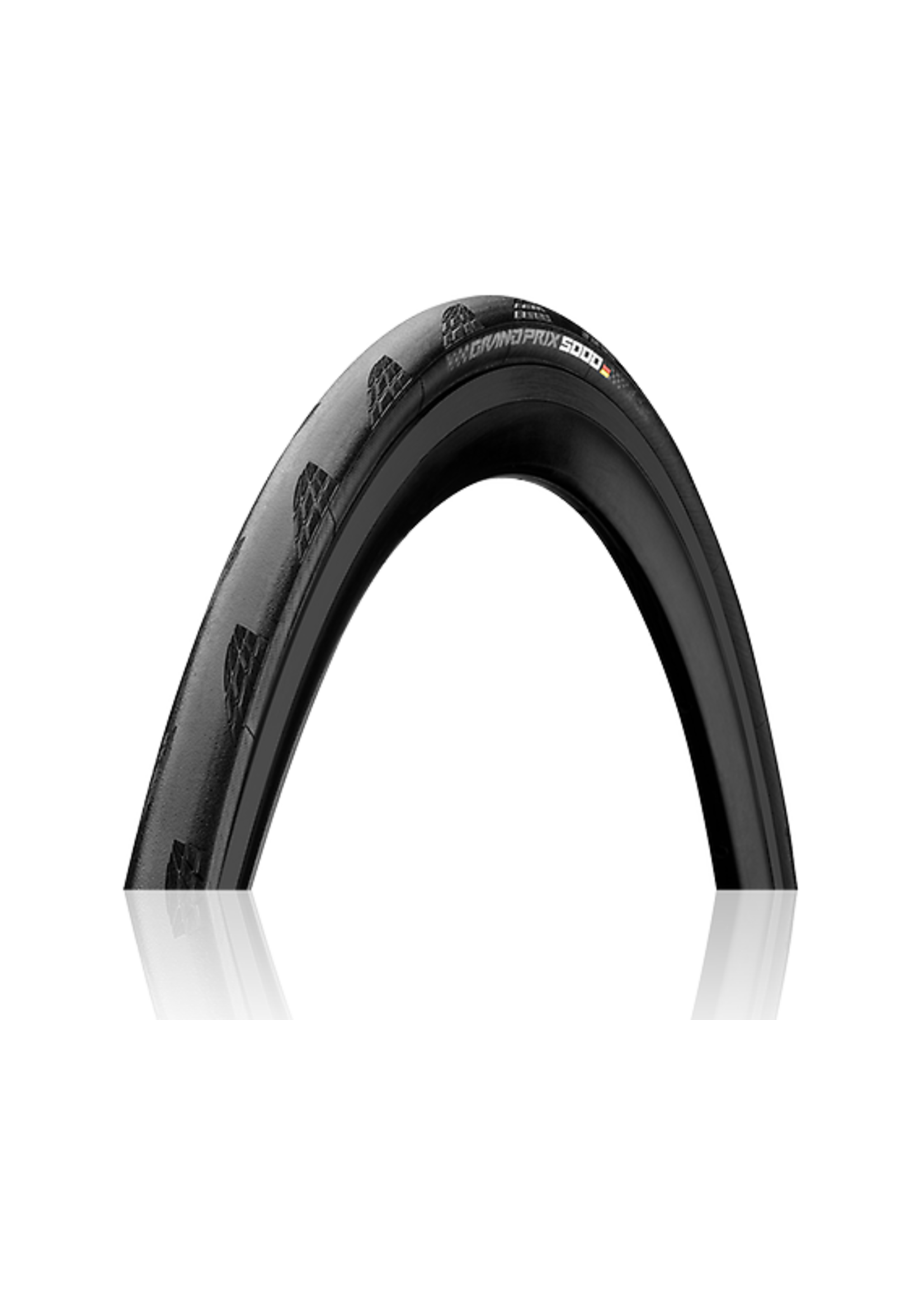 Continental Continental Grand Prix 5000 Tire - 700 x 25, Clincher, Folding, Black, BlackChili, Vectran Breaker, LazerGrip, ACT