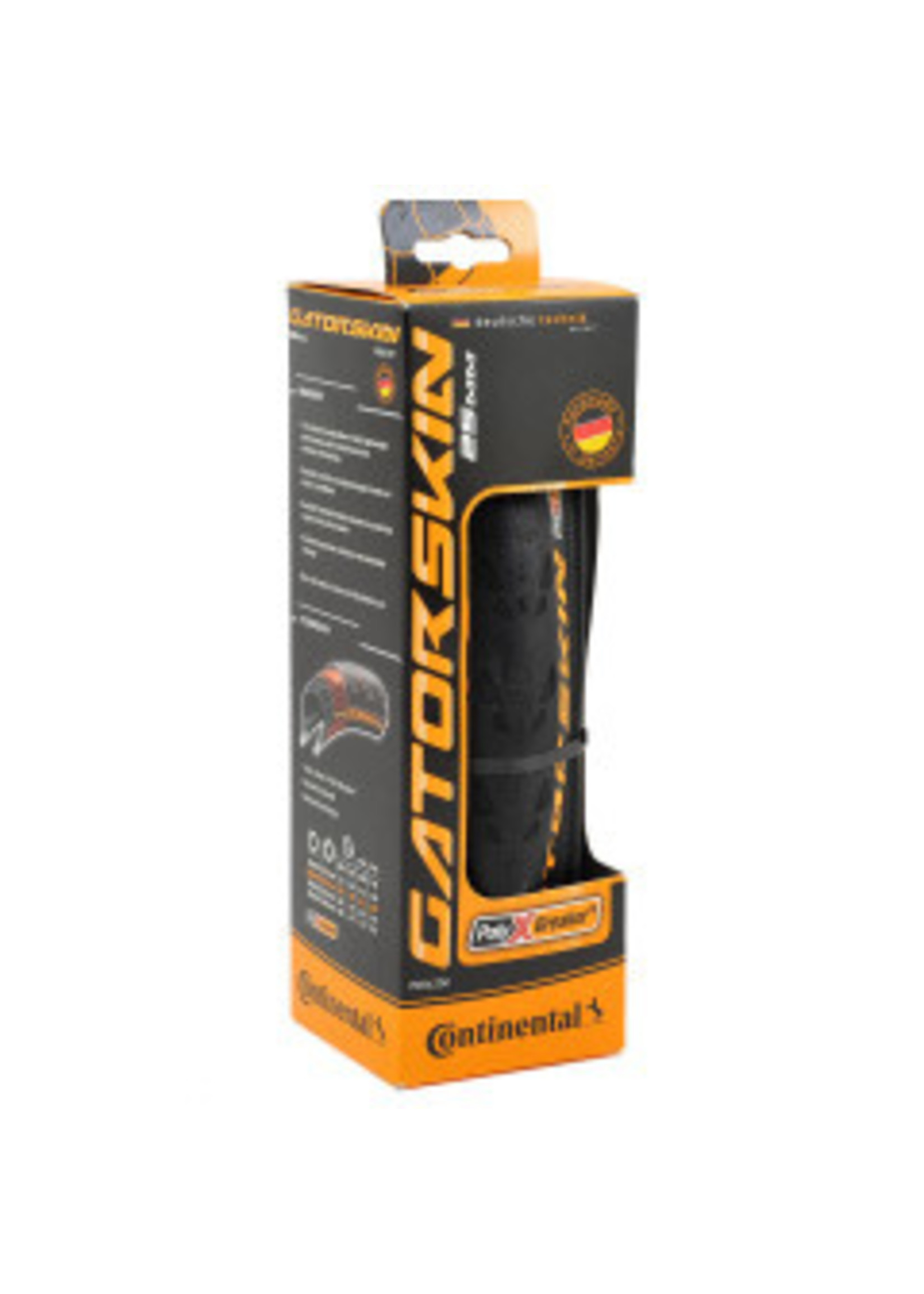 Continental Continental Gatorskin Tire - 700 x 28, Clincher, Folding, Black, PolyX Breaker