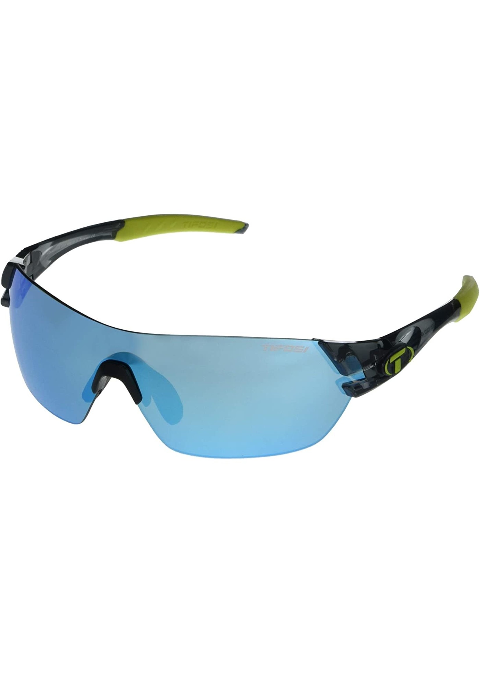 Tifosi Optics Slice, Crystal Smoke Interchangeable Sunglasses - Clarion Blue/AC Red/Clear