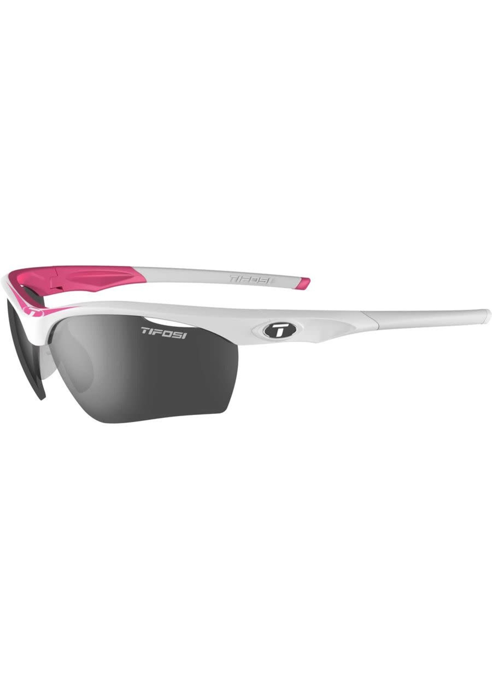 Tifosi Optics Wisp, Race Pink Interchangeable Sunglasses - Smoke/AC Red/Clear Lenses