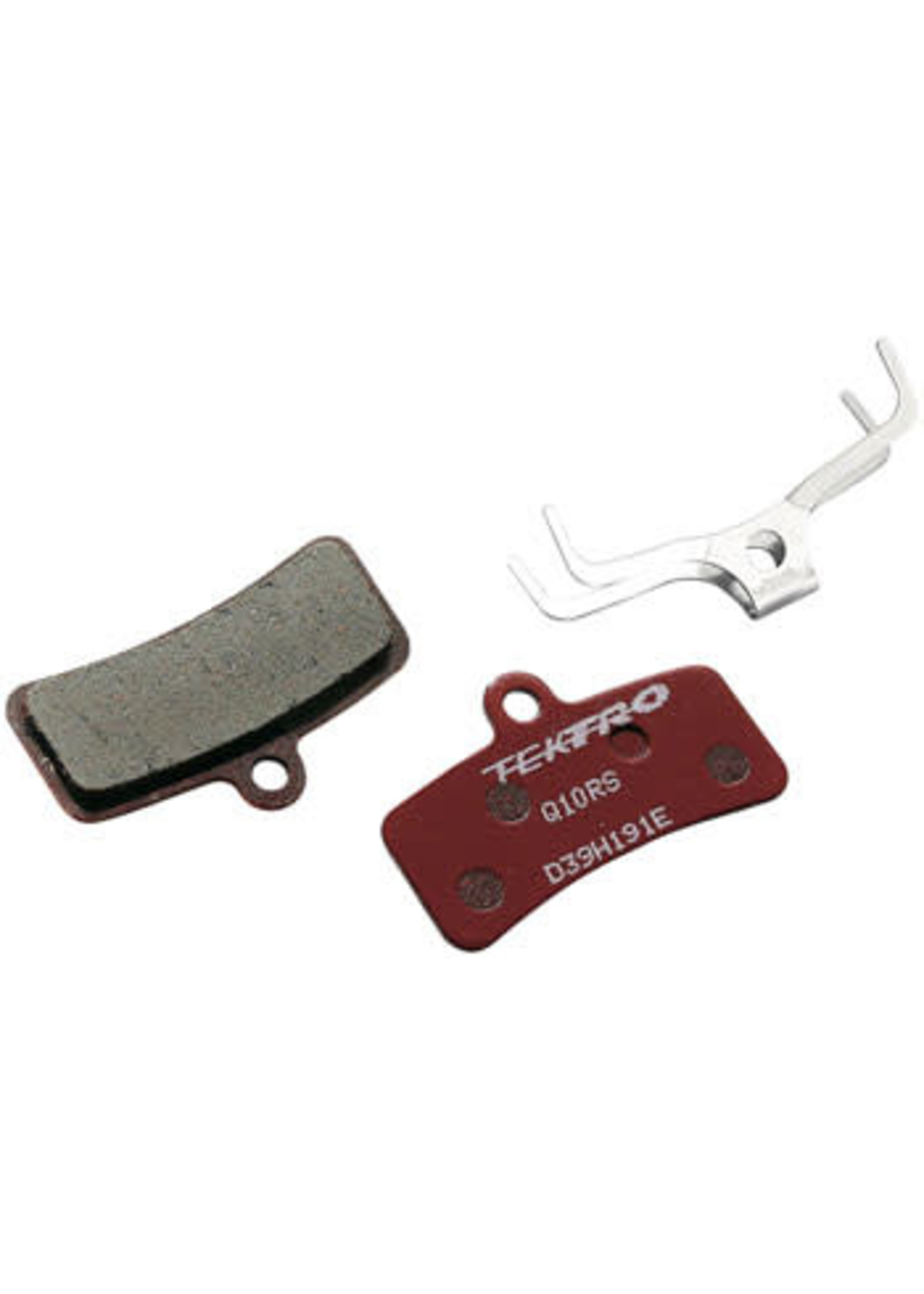 Tektro Tektro Q10RS Disc Brake Pad - Resin, For Use With 4-Piston Calipers, Red