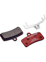 Tektro Tektro Q13RS Disc Brake Pad - Resin, For 4-Piston Brake Calipers, Red