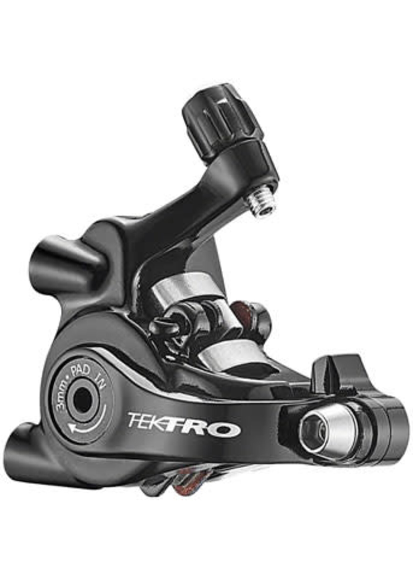 Tektro Tektro MD-C550 Dual-Piston Cable Actuated Mechanical Flat Mount Disc Caliper for Road Short-Pull Levers Black
