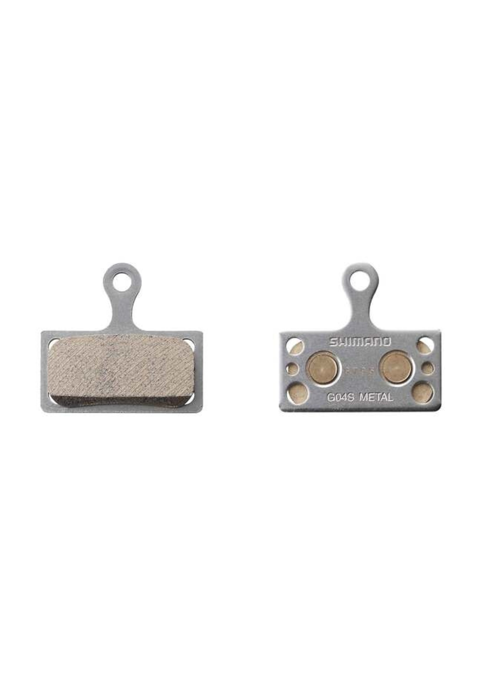 Shimano Shimano G04S-MX Disc Brake Pads and Springs - Metal Compound, Stainless Steel Back Plate