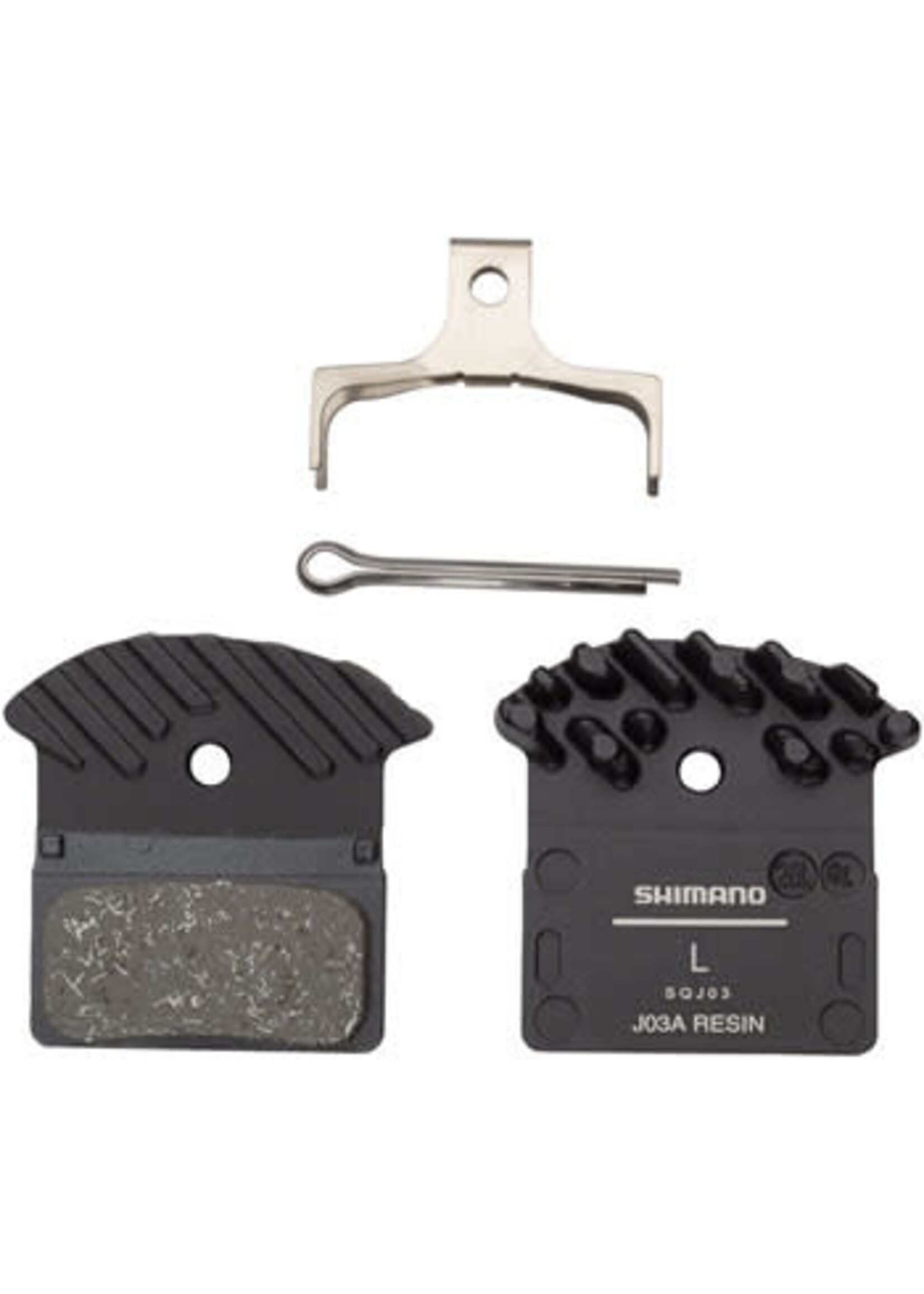 Shimano Shimano J03A Resin Disc Brake Pad - Resin Finned Fits XTR BR-M9000 XT BR-M8100/BR-M8000 SLX BR-M7100 Deore BR-M6000 and BR-RS785